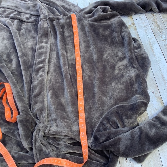 UGG Australia Marlow Chemise Robe Womens Sz M Gray Cozycore Lounge Plush - Picture 11 of 13